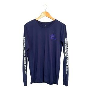 JORDAN AIR JORDAN Navy Long-Sleeve Graphic Shirt